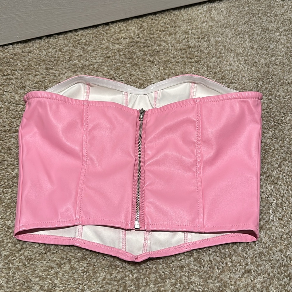 Pink zip up top - Picture 2 of 2